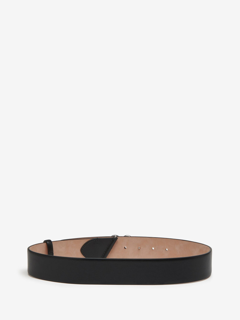 Alexander McQueen Women's The Seal Belt in Black outlook