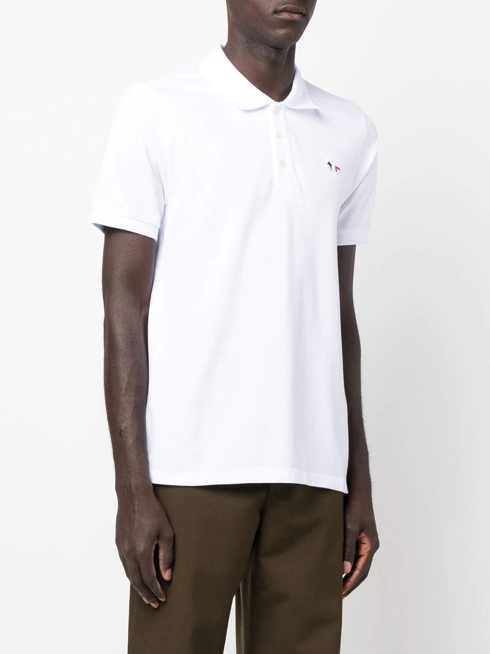 Fox-patch cotton polo shirt - 3