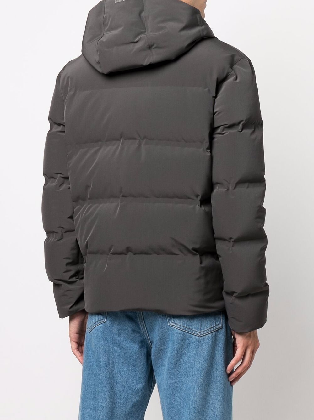 hooded padded down jacket - 4