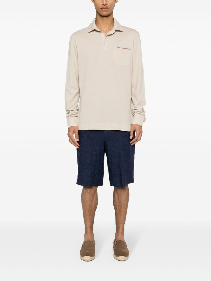 ZEGNA linen chino shorts outlook