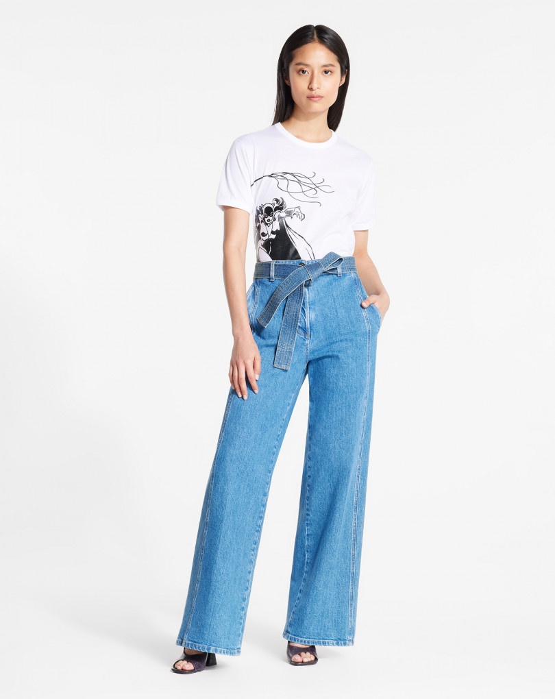LANVIN LOGO EMBROIDERED PANTS - 5