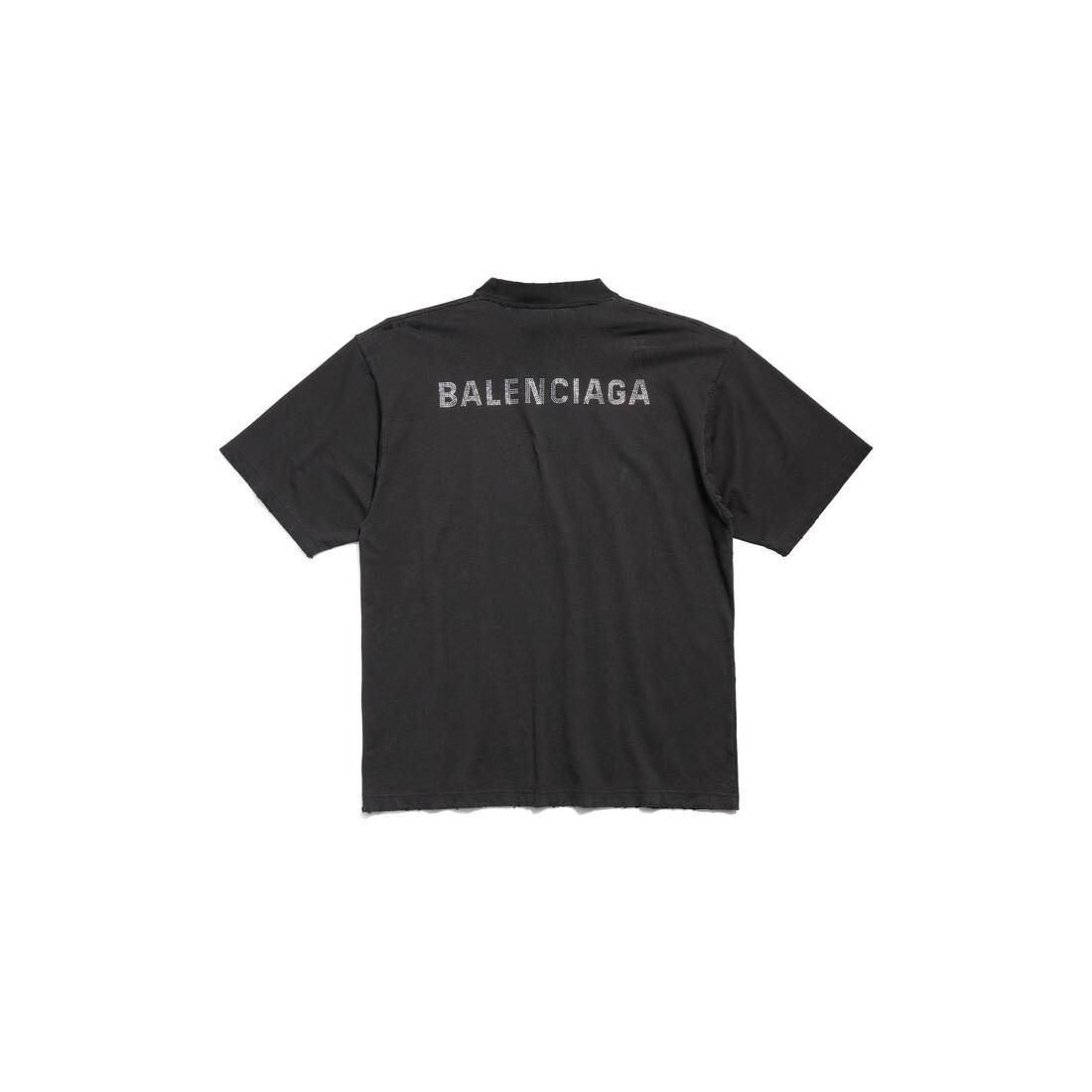 Balenciaga Back T-shirt Medium Fit in Black - 6