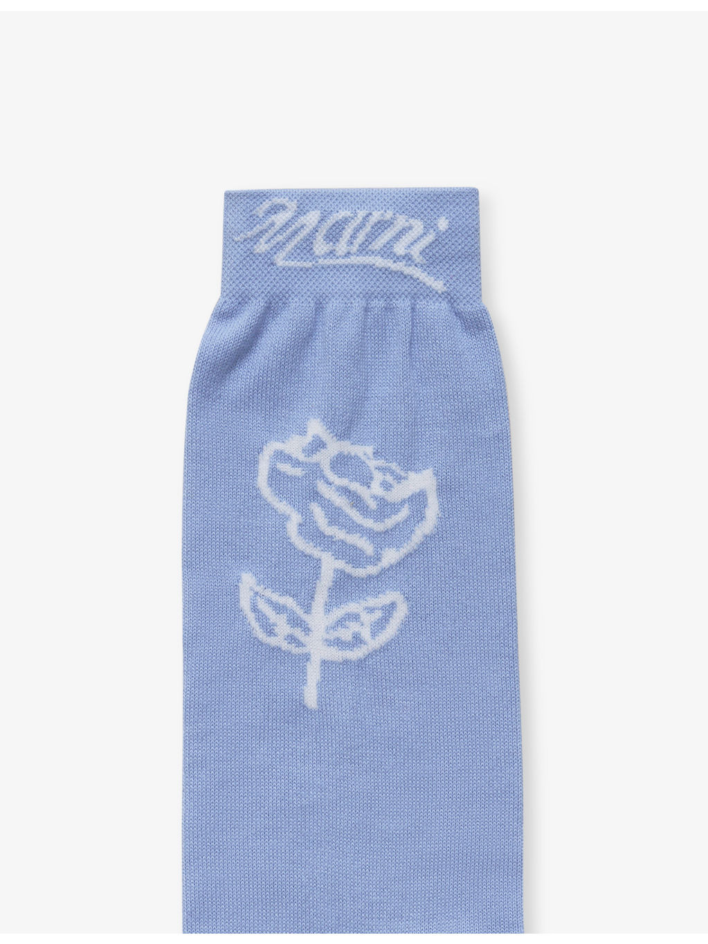 Sprayed Roses-Intarsia Cotton-Blend Mid-Calf Socks - 3