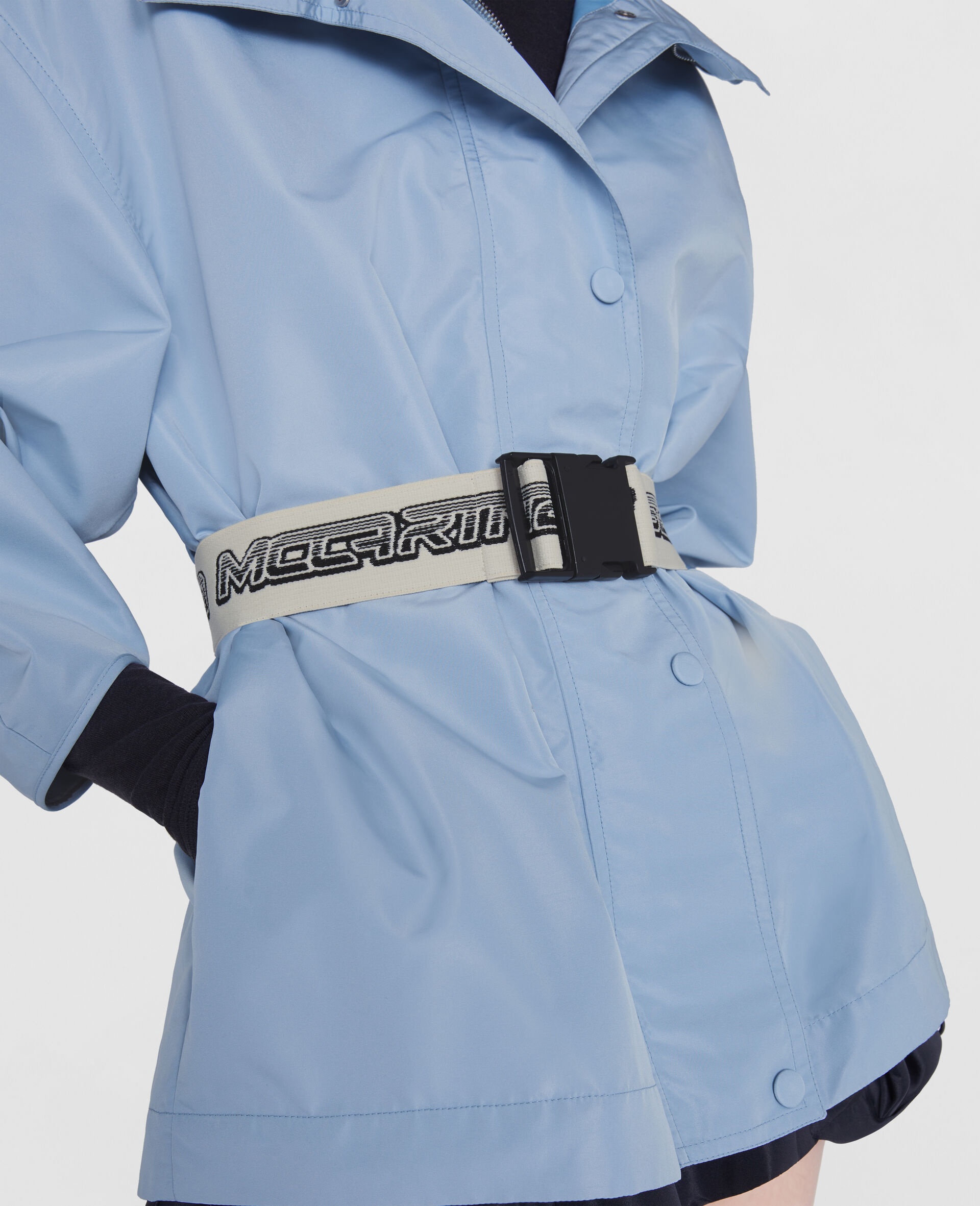 Hooded Belt Jacket - 4