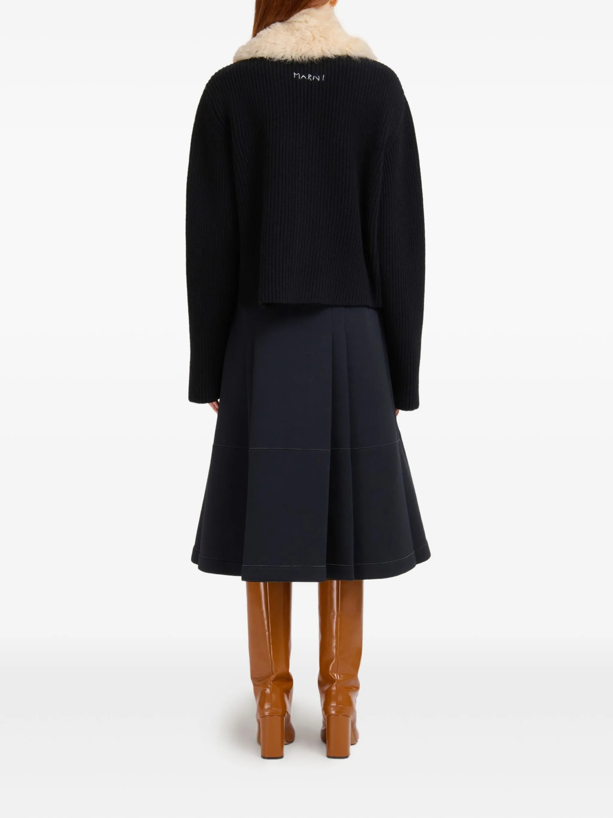Marni Fur-collared Zip Jacket - 3