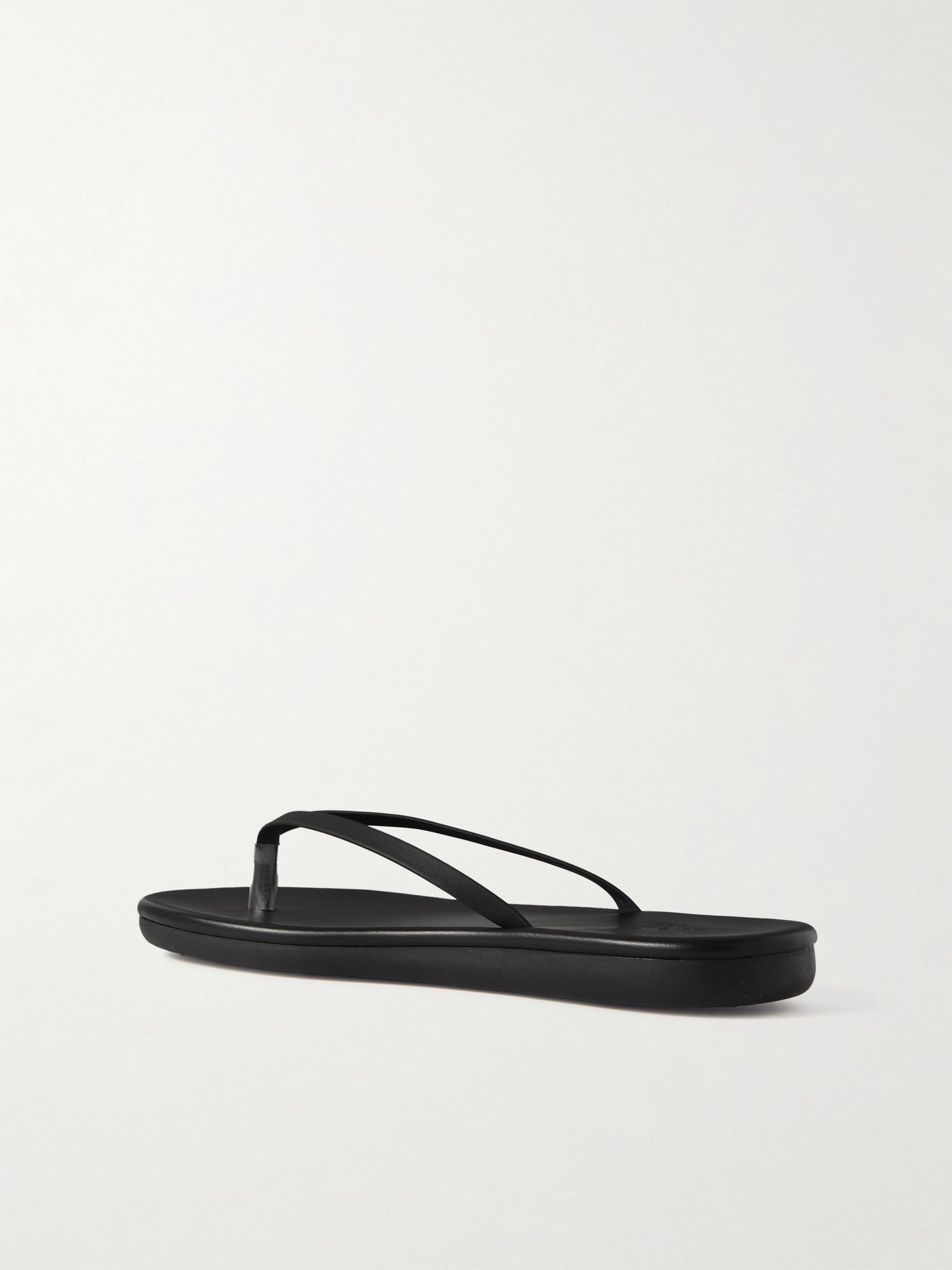 Saionara leather flip flops Black - 3