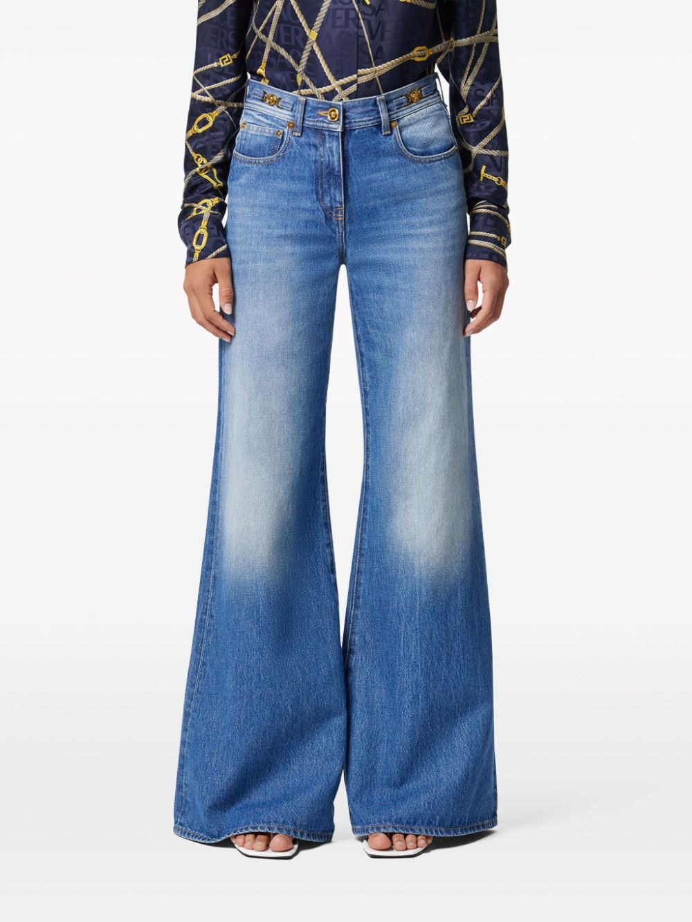 Medusa 95 mid-rise flared jeans - 3