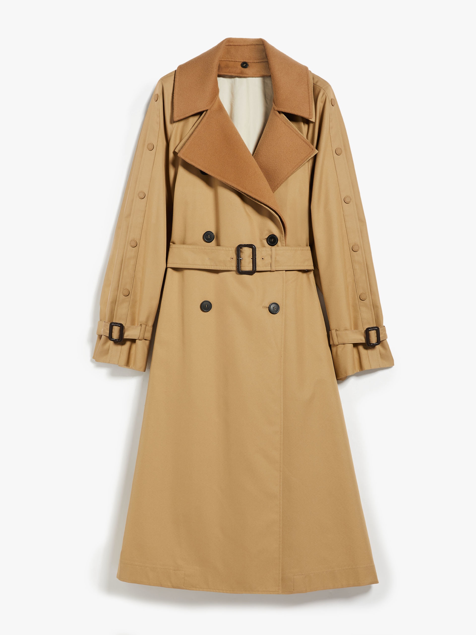 DAPHNE Belted water-repellent cotton trench coat - 1