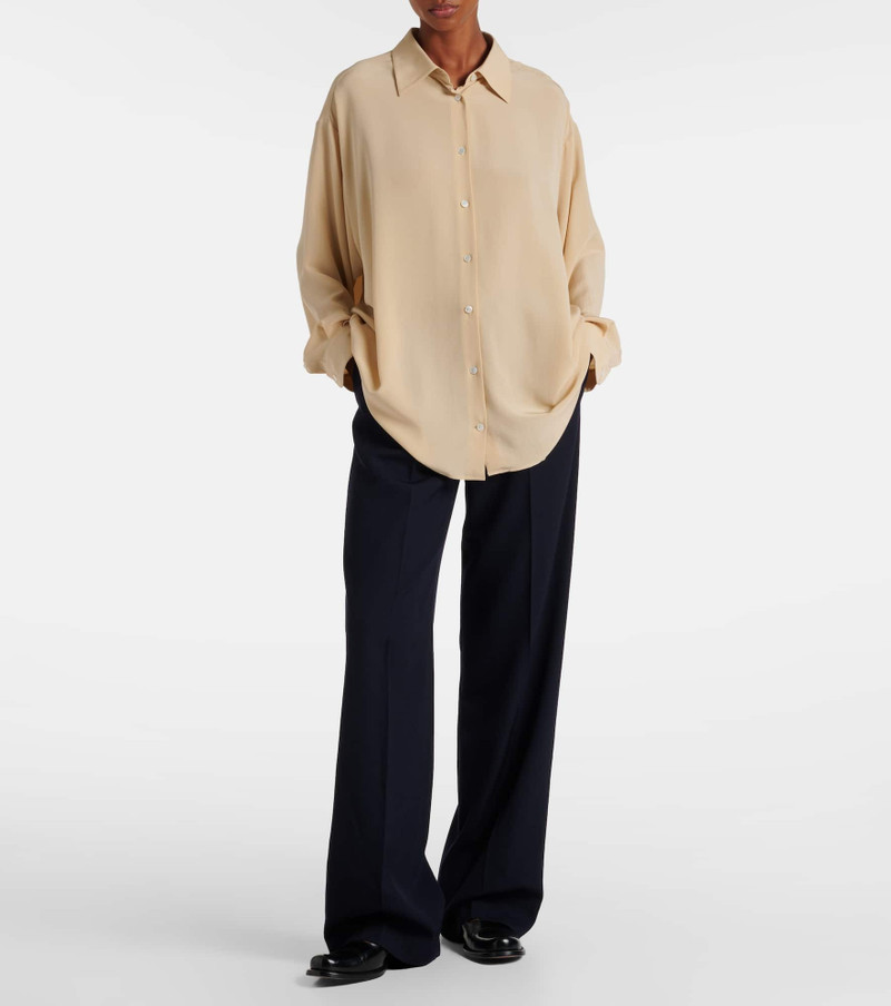 The Row Virgil wool gabardine wide-leg pants outlook