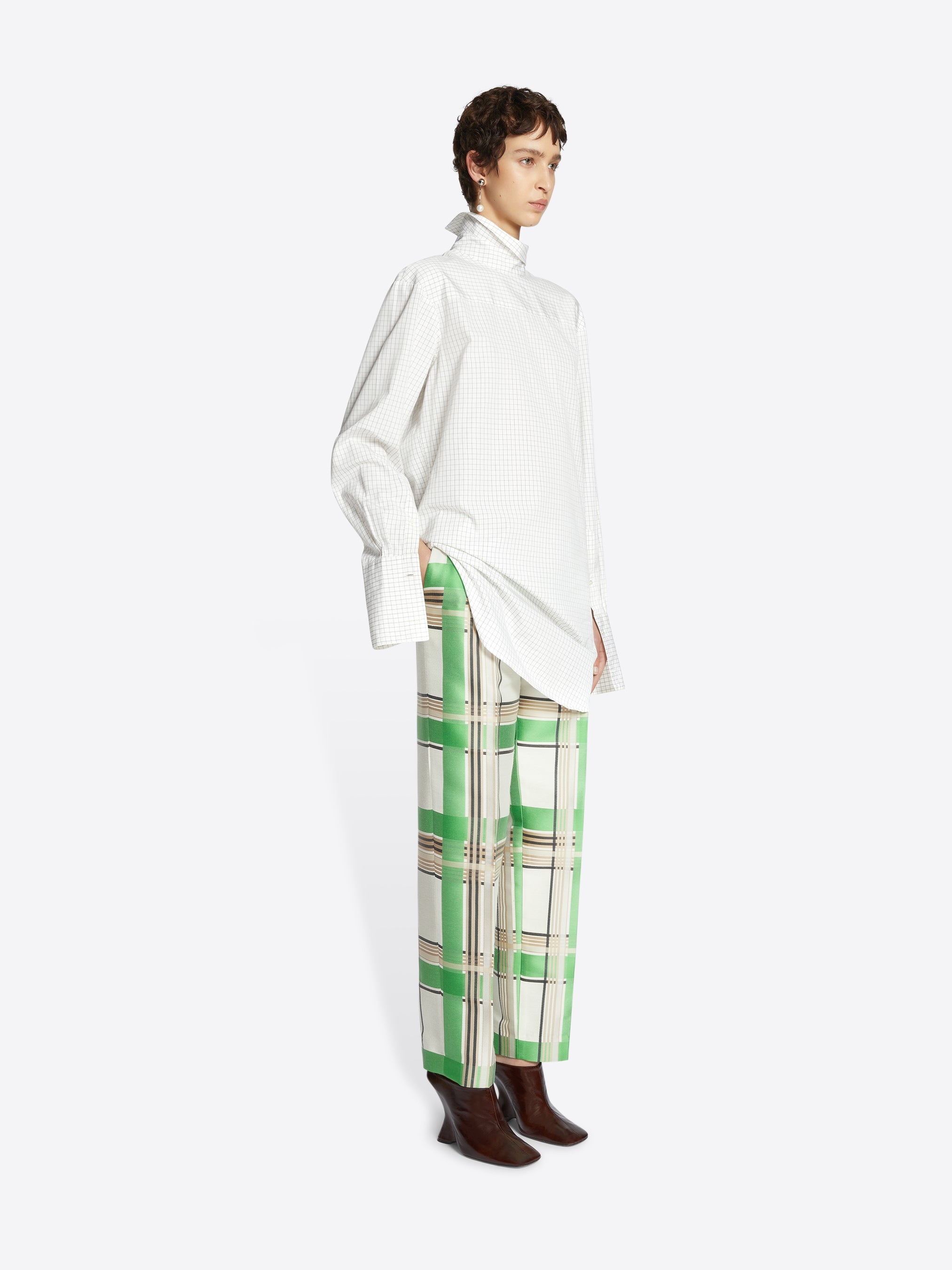 STRAIGHT JACQUARD PANTS - 3