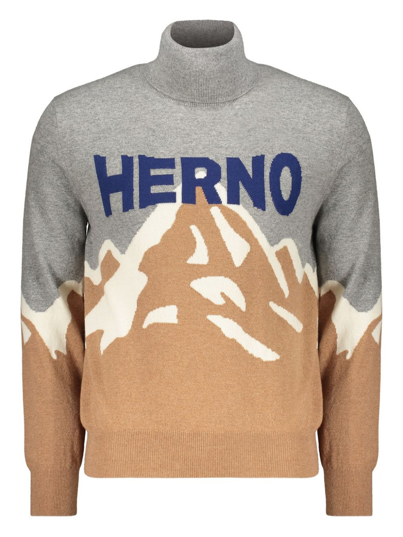mountain-design high-neck sweater 1