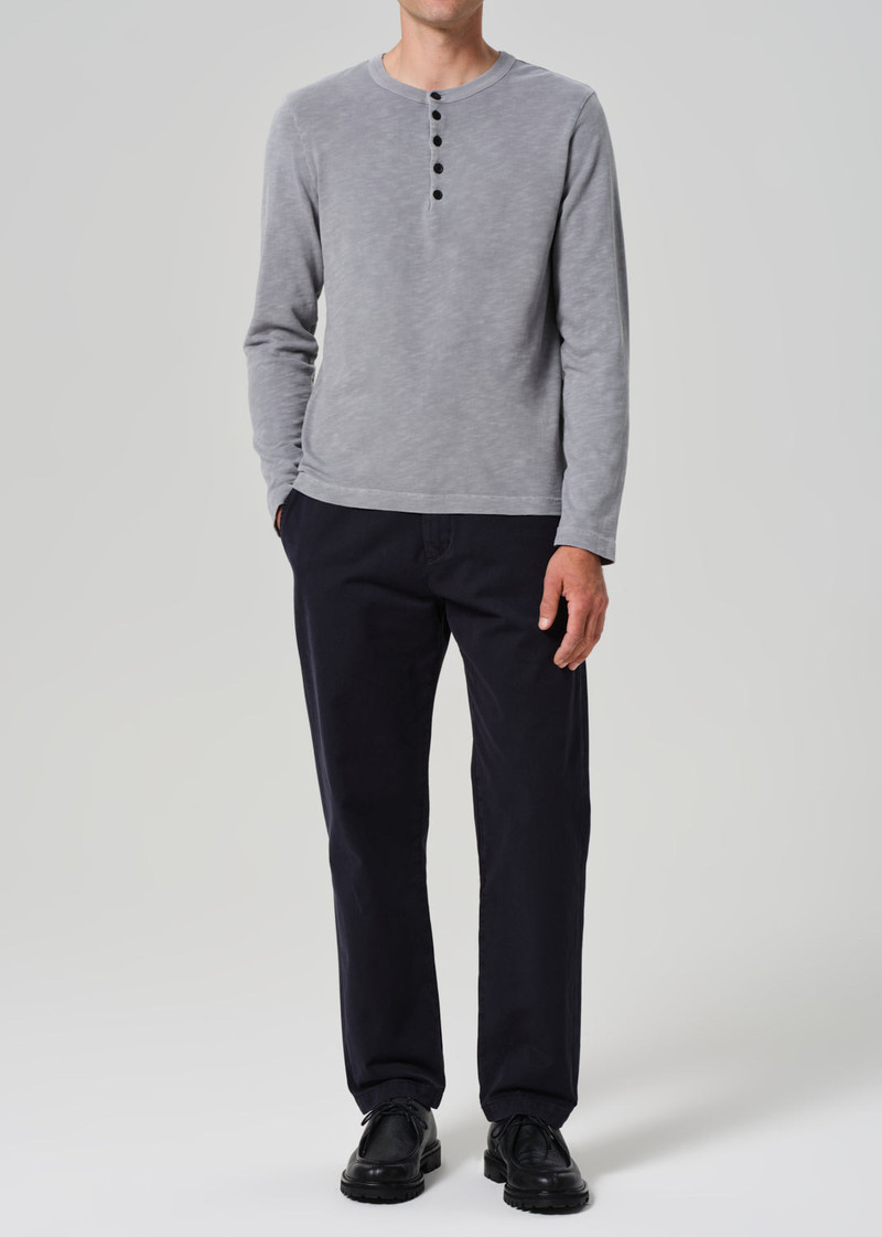 Classic Henley In Moonstone 6