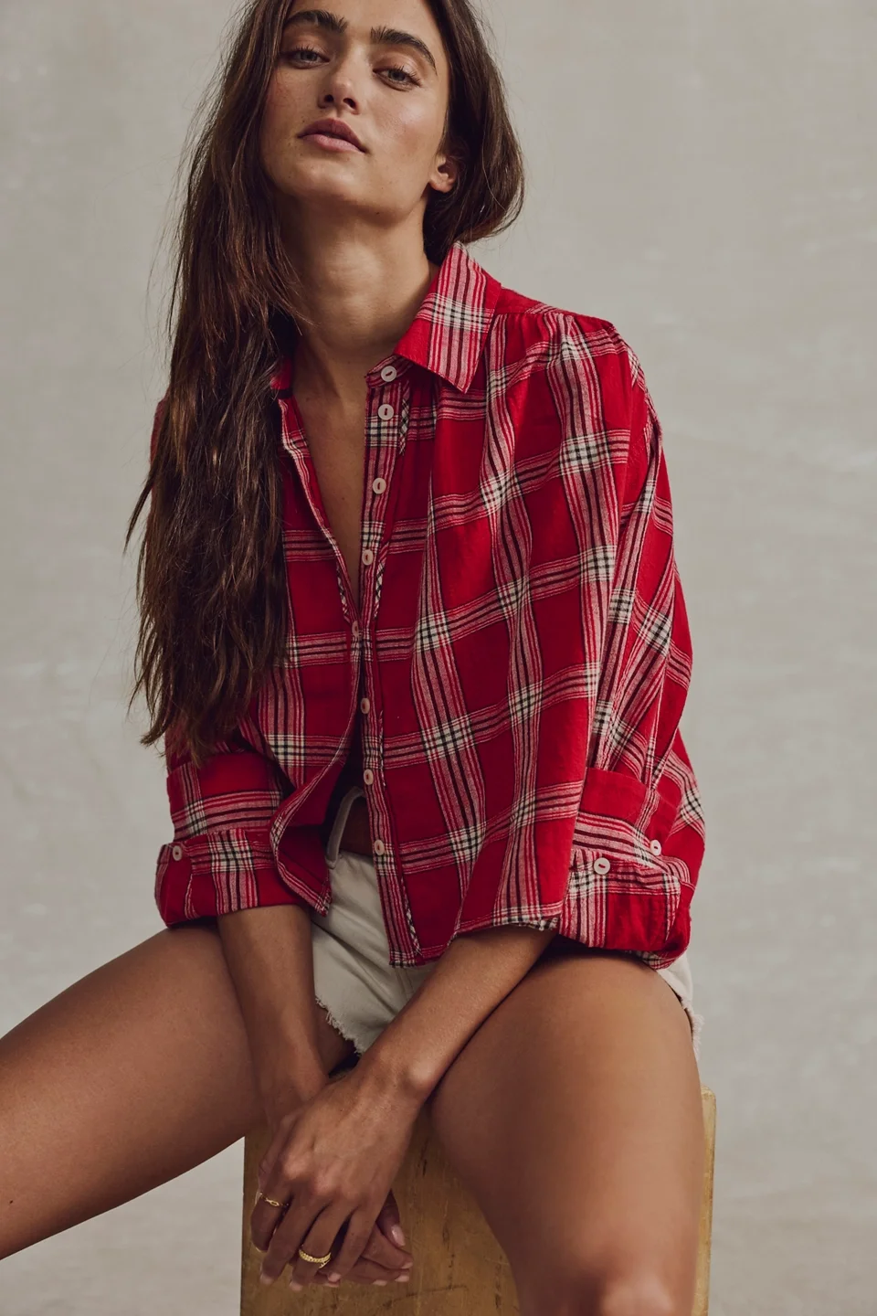 We The Free Mira Plaid Top - 1