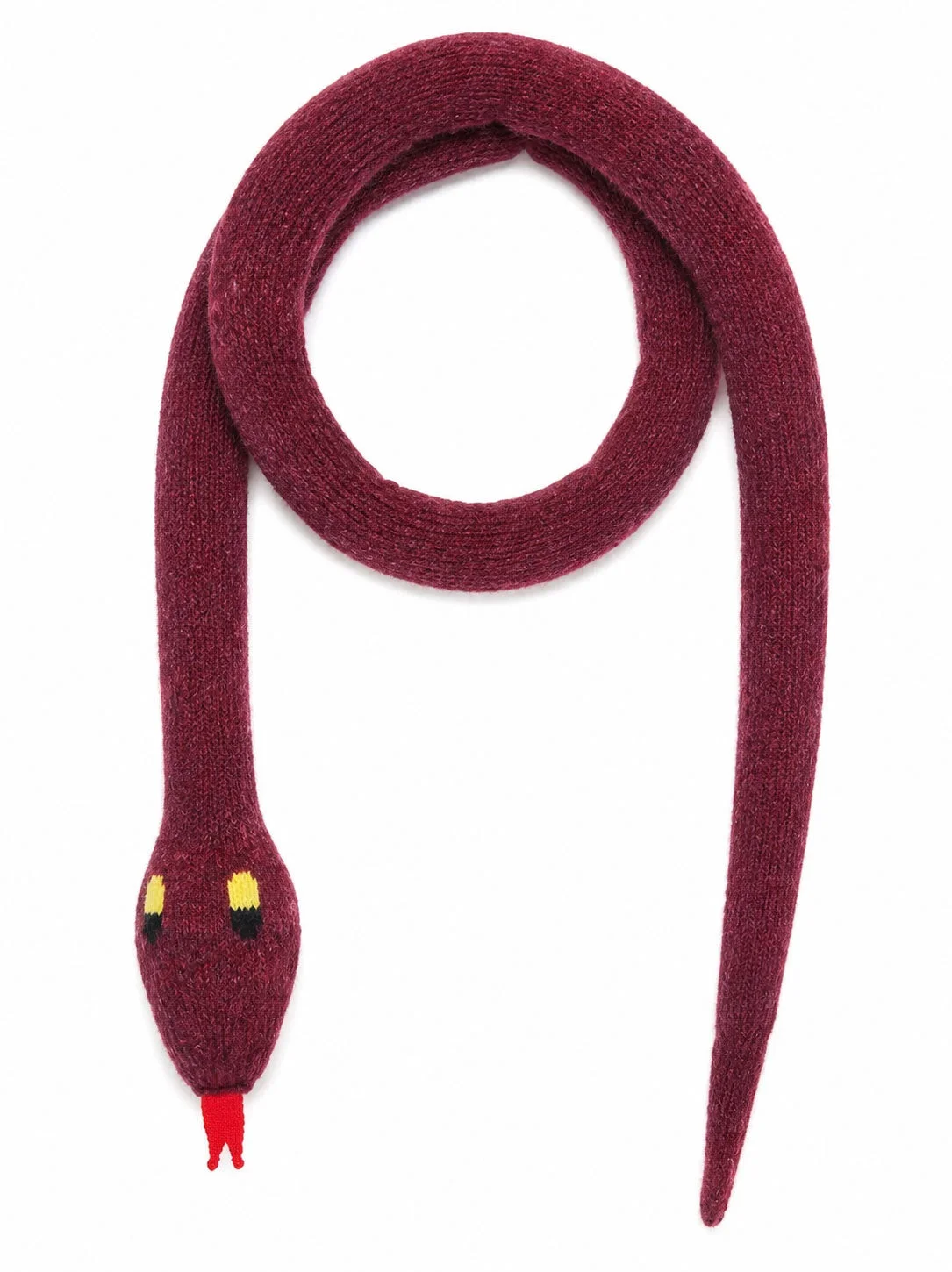 SNAKE SCARF - BORDEAUX - 1