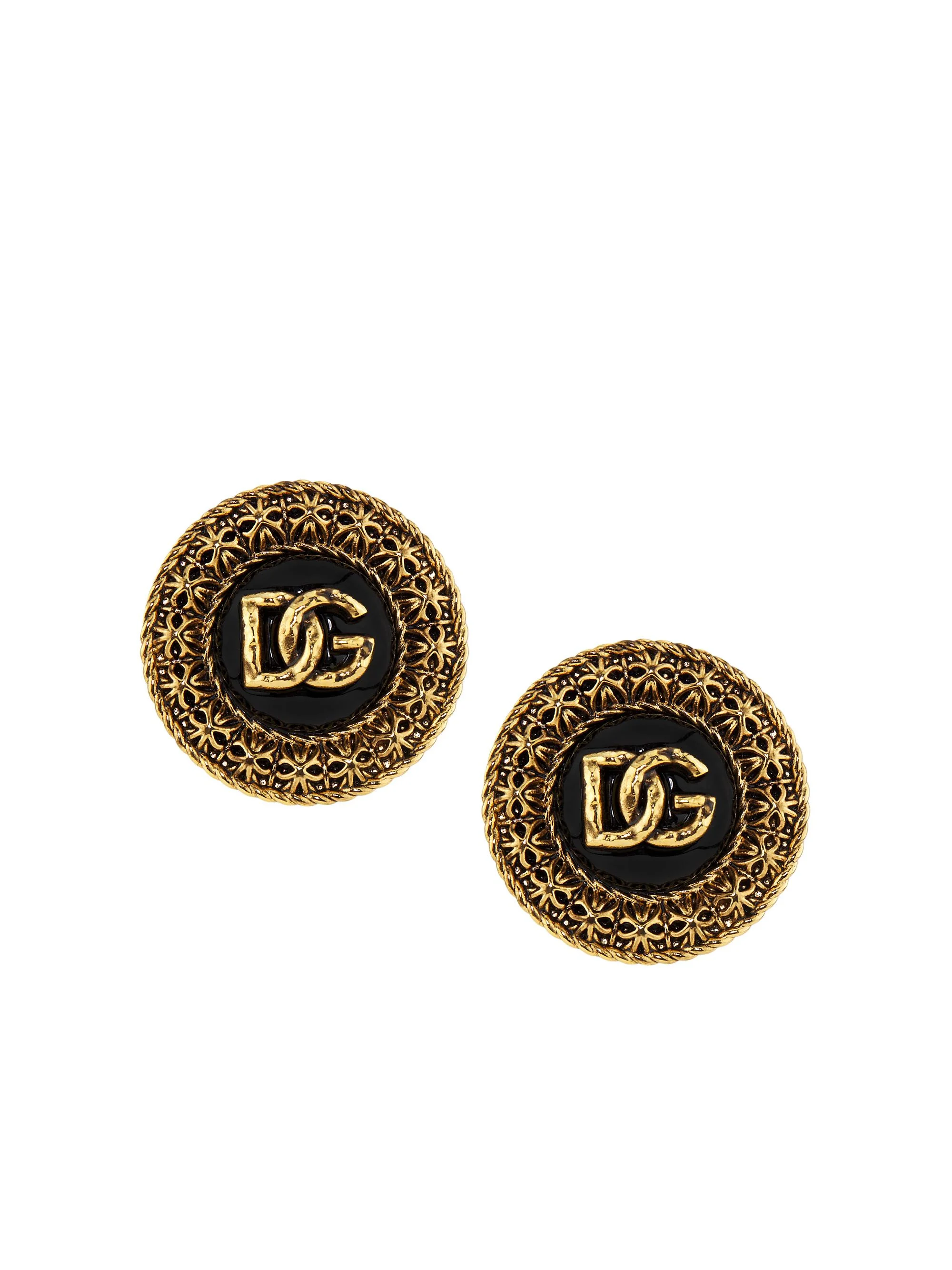 Women's Goldtone Logo Clip-On Earrings - Gold - 1