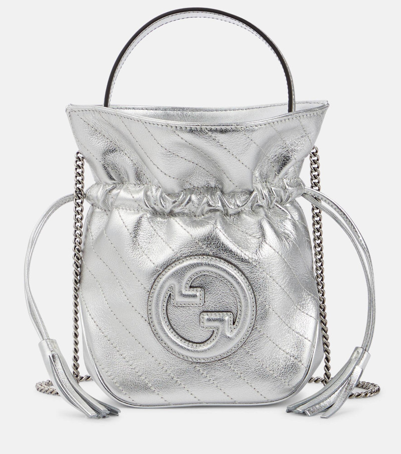 mini Blondie leather bucket bag - 1