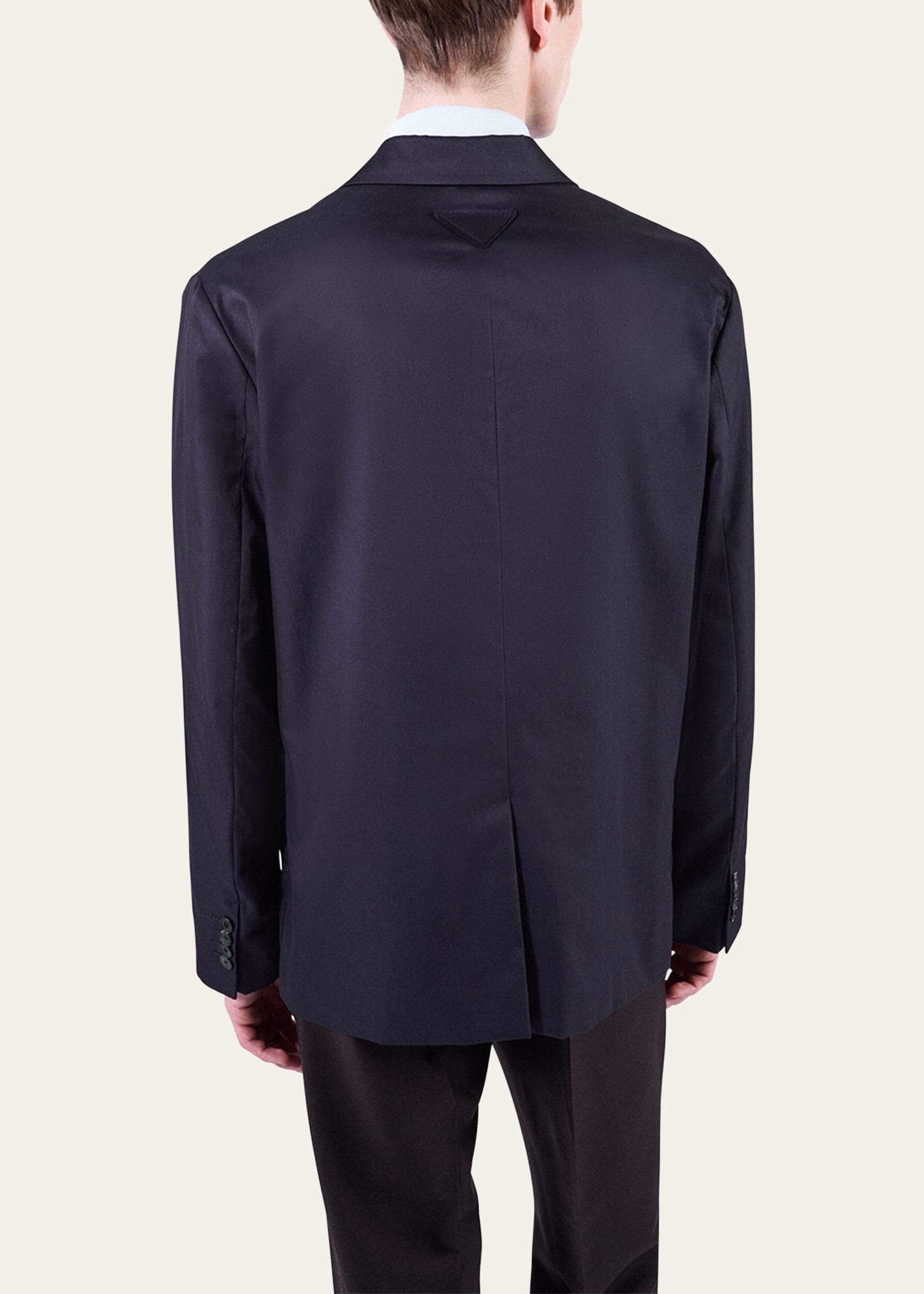 Men's Double-Breasted Cotton Blazer - 3
