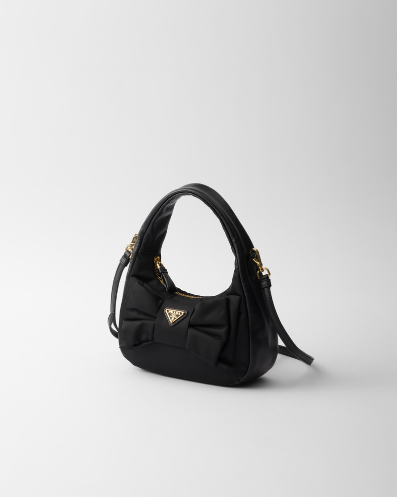 Prada Re-Nylon and nappa leather mini-bag with bow outlook