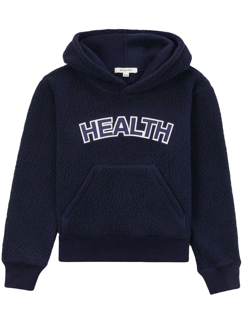 embroidered fleece 후드 1