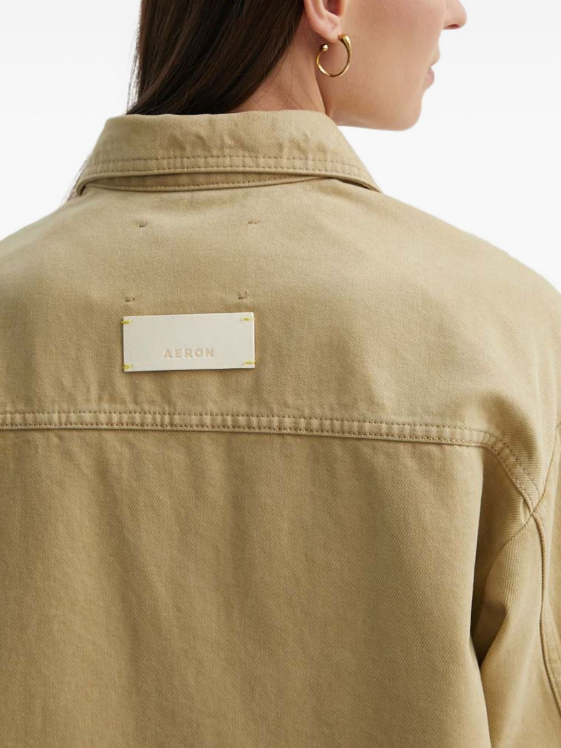 button-fastening patch-pocket shirt jacket 5