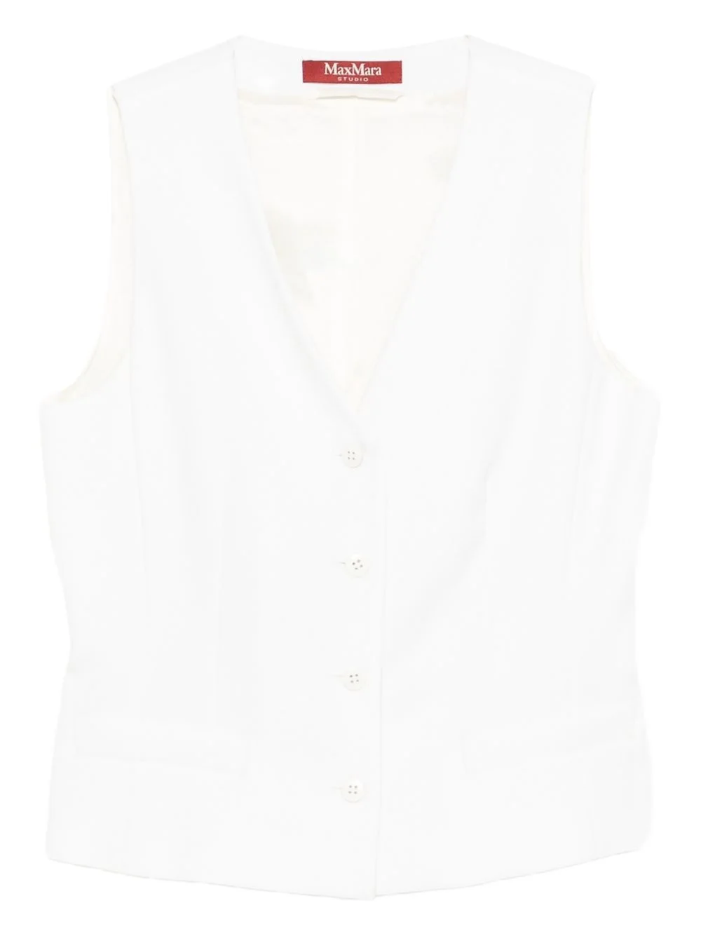 V-Neck button vest - 1