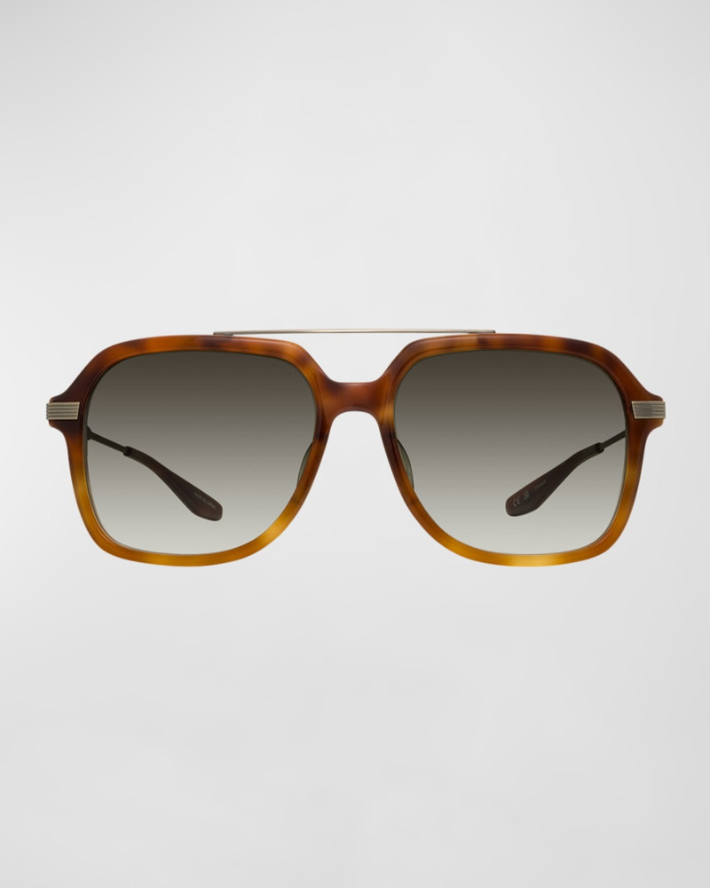 D.Ellis Havana Zyl & Titanium Aviator Sunglasses 3