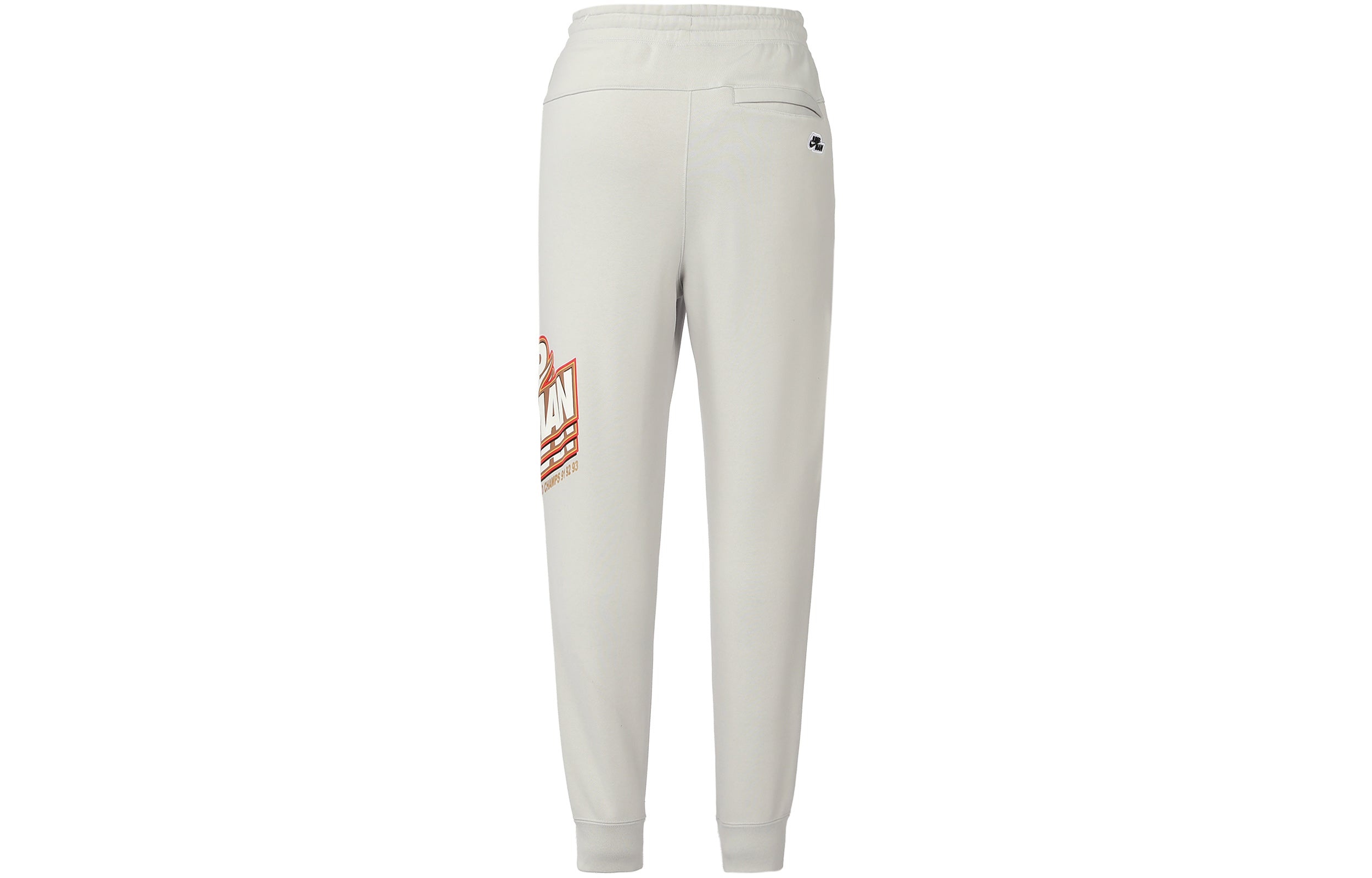 Men's Air Jordan Funny Printing Fleece Lined Sports Pants/Trousers/Joggers Light Grey DC9609-097 - 3