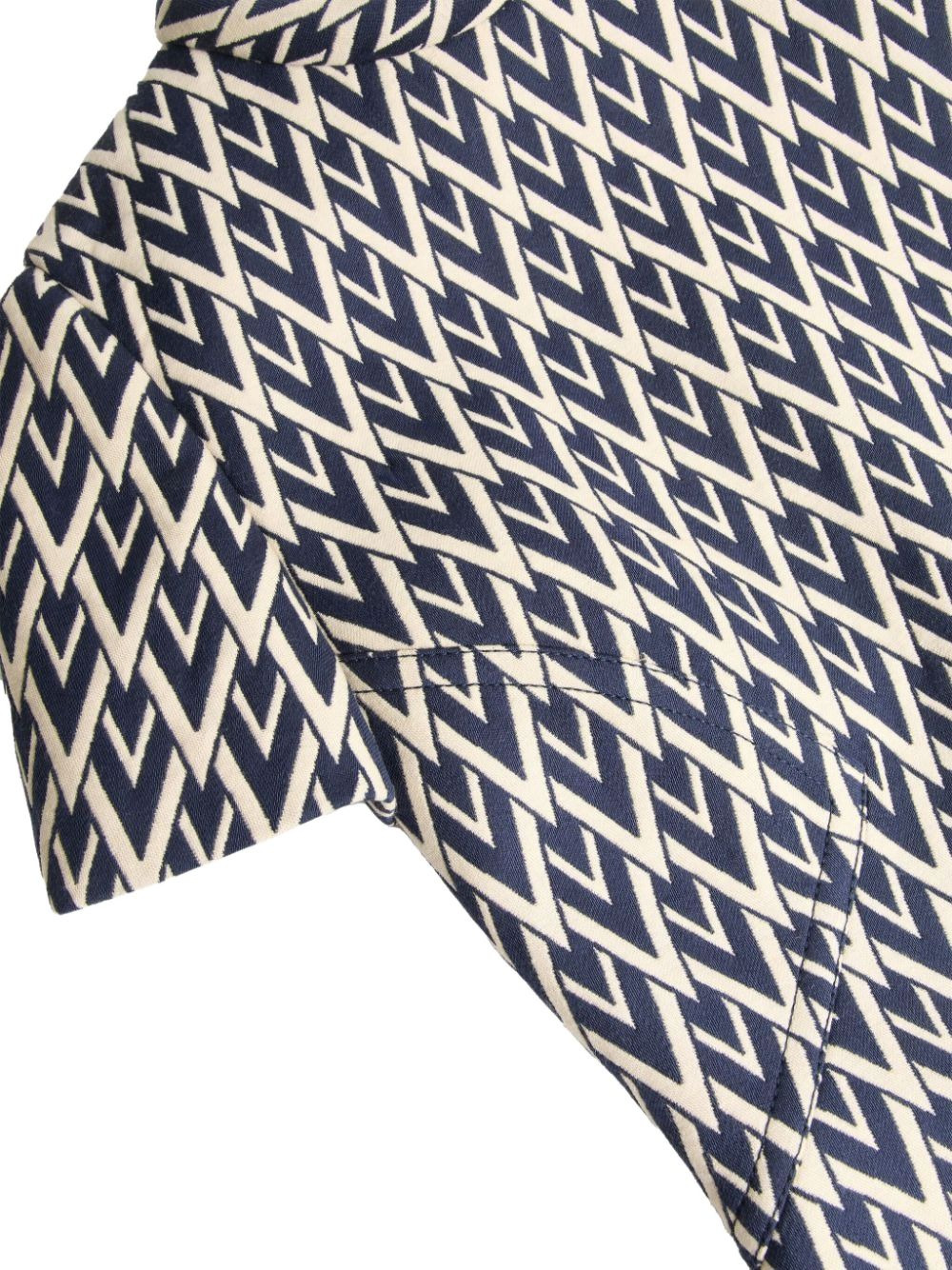 Toute la V jacquard mini dress - 5
