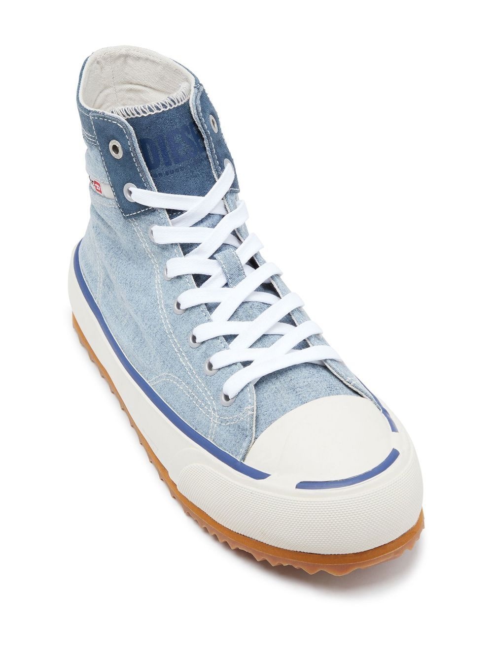 side logo-patch high-top sneakers - 6