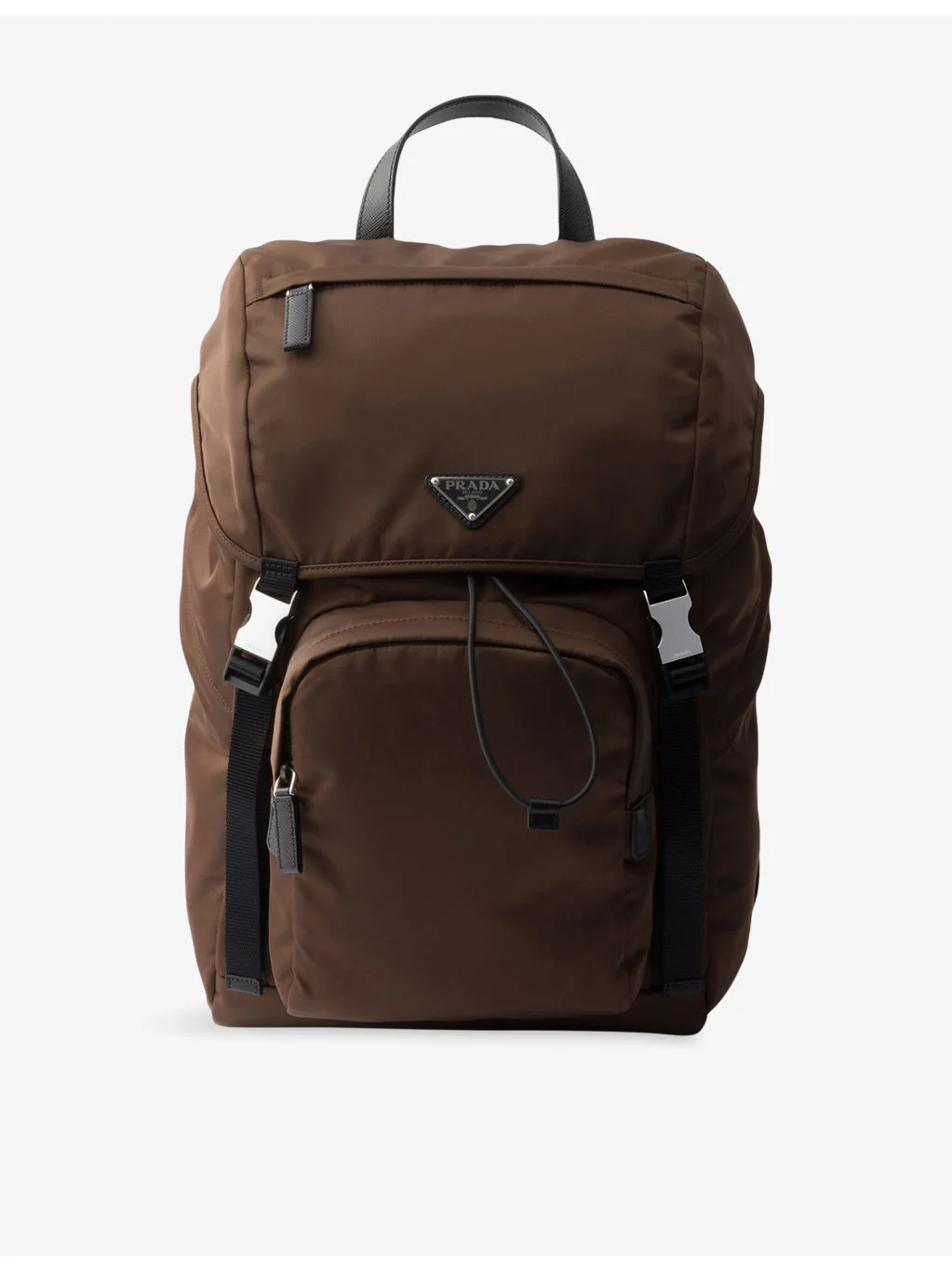 Re-Nylon large recycled-nylon and leather backpack - 1