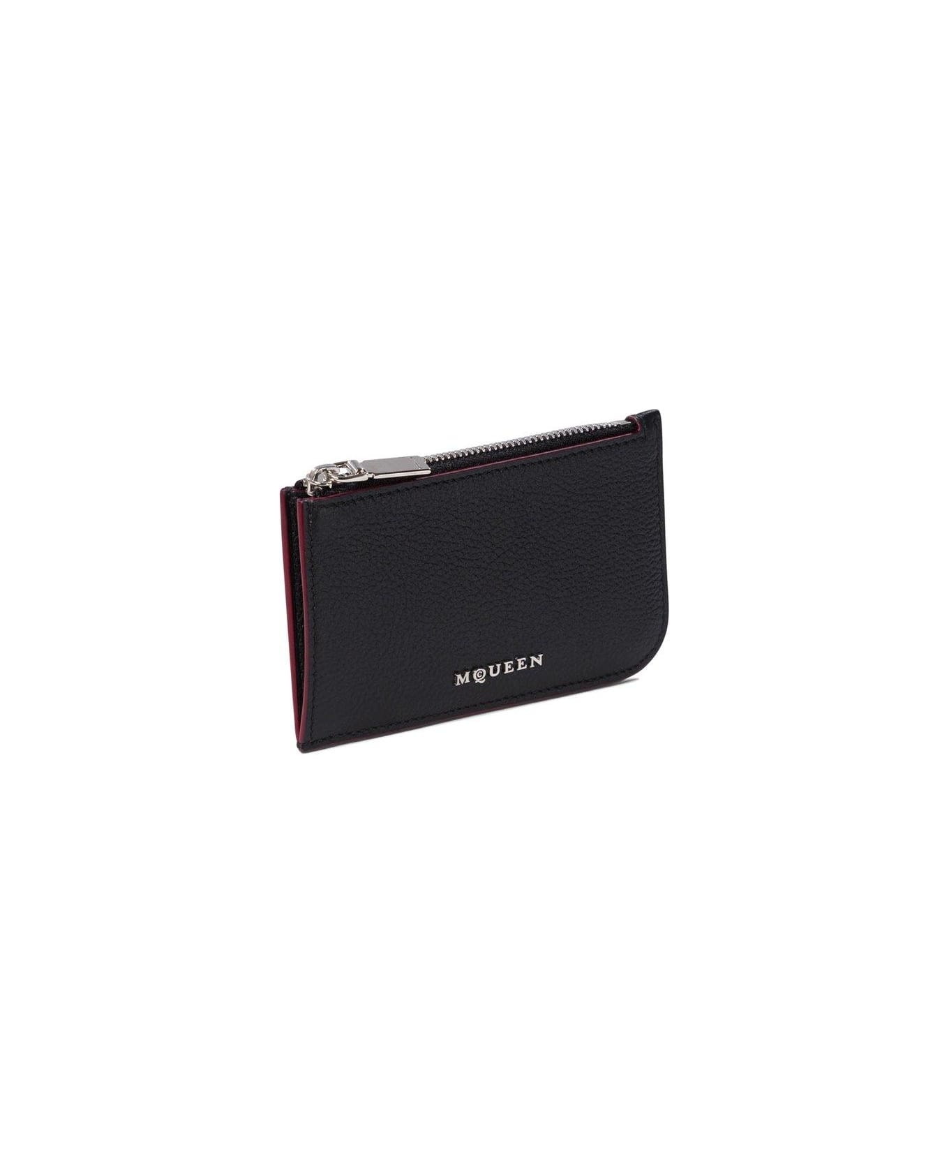 Logo Plaque Zipped Card Holders - 2