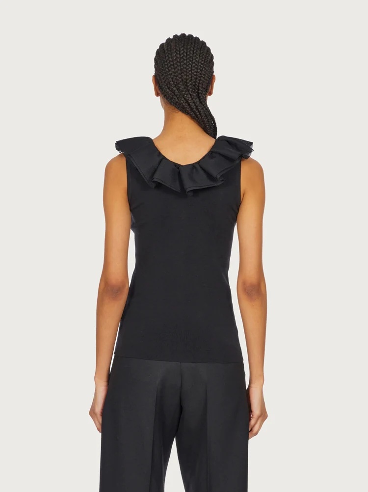 RUFFLE DETAIL TOP - 4