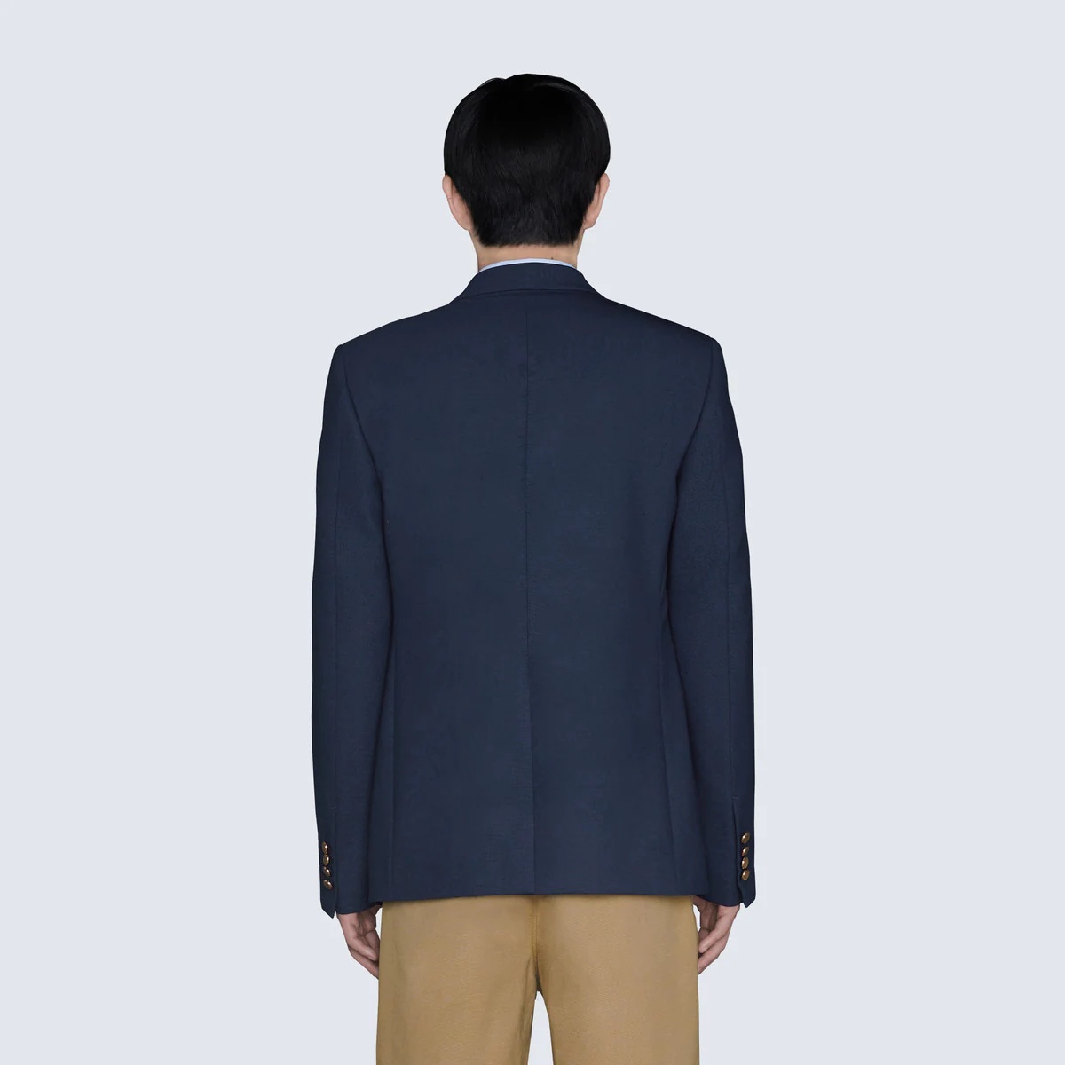 Wool single breasted jacket - 4