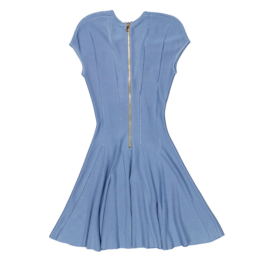 Balmain 6-Button Fine-Knit Minidress - 6