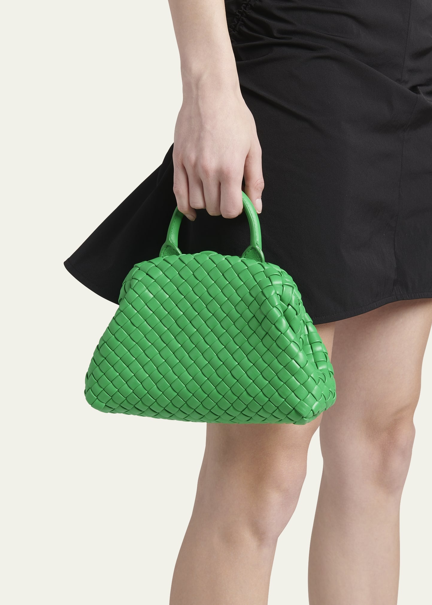 Mini Intrecciato Napa Top-Handle Bag - 2