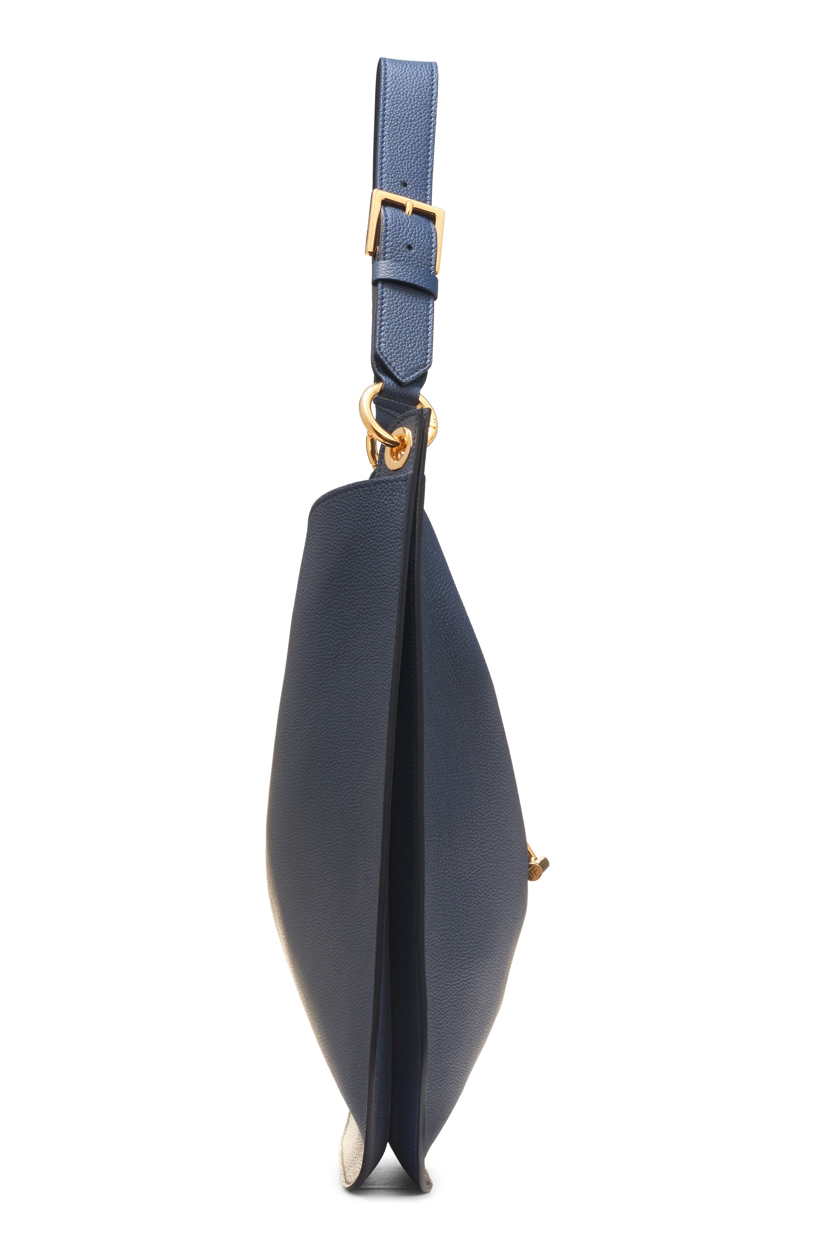 TOM FORD Large Tara Leather Hobo Bag in 1L087 Denim Blue at Nordstrom - 5