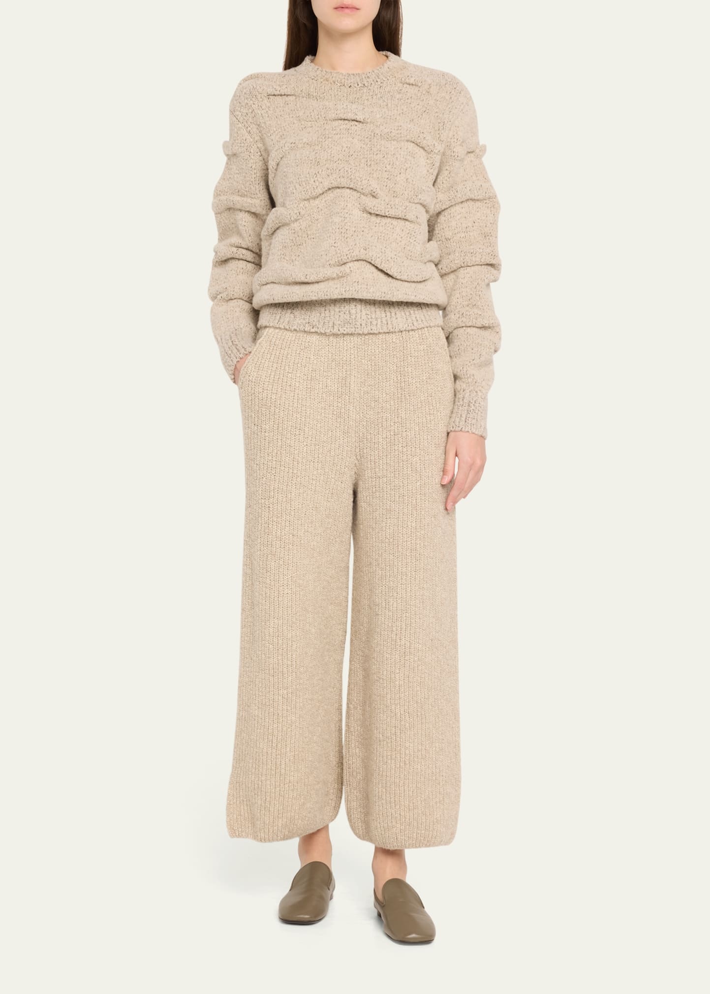 Valduggia Drawstring Cashmere GG 5 Pants - 2