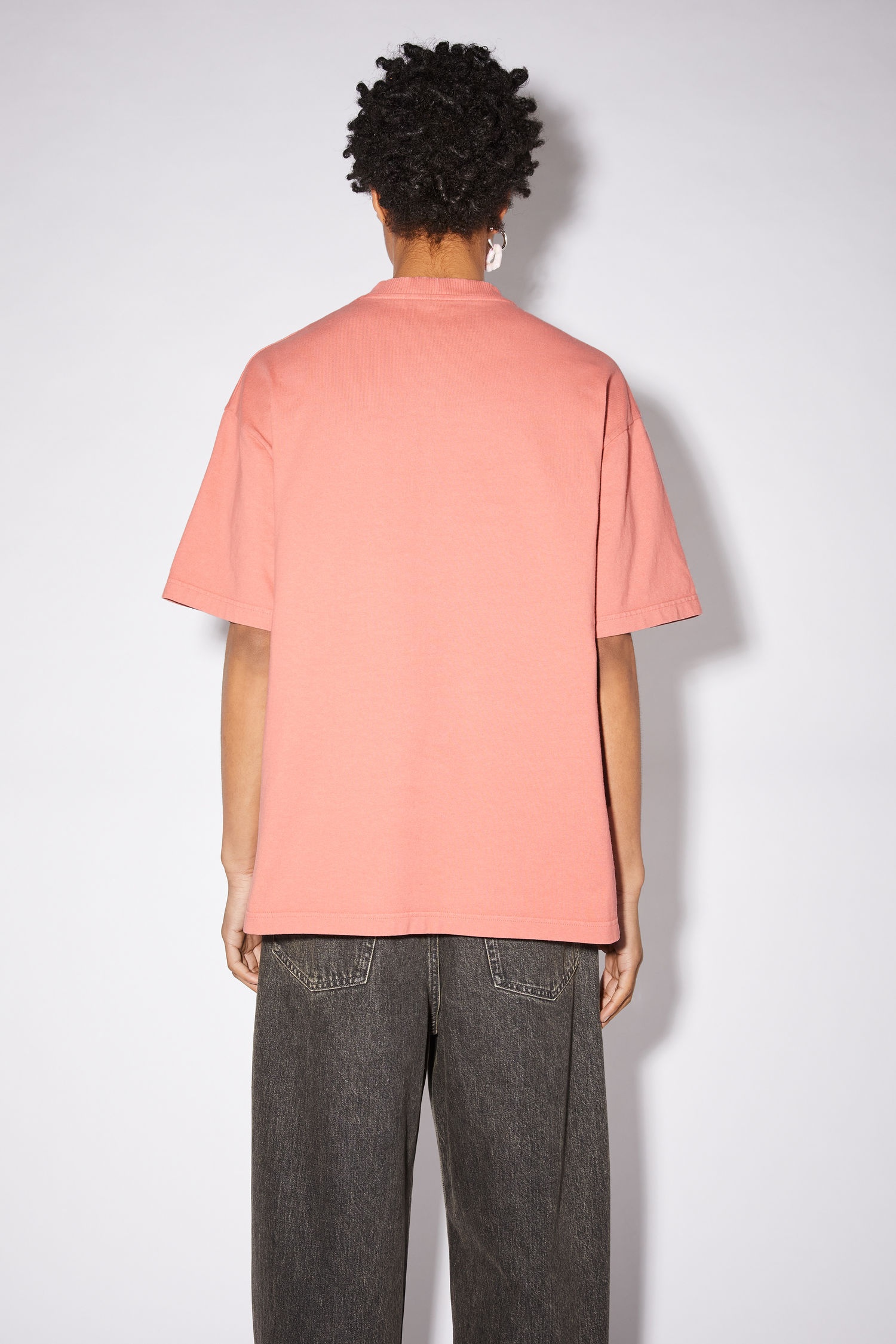 Cotton logo t-shirt - Old pink - 3