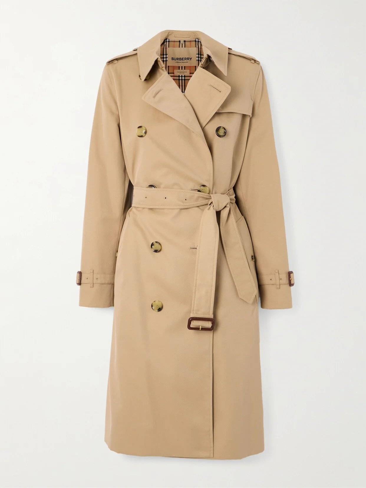 Kensington Long Organic Cotton-gabardine Trench Coat - 1
