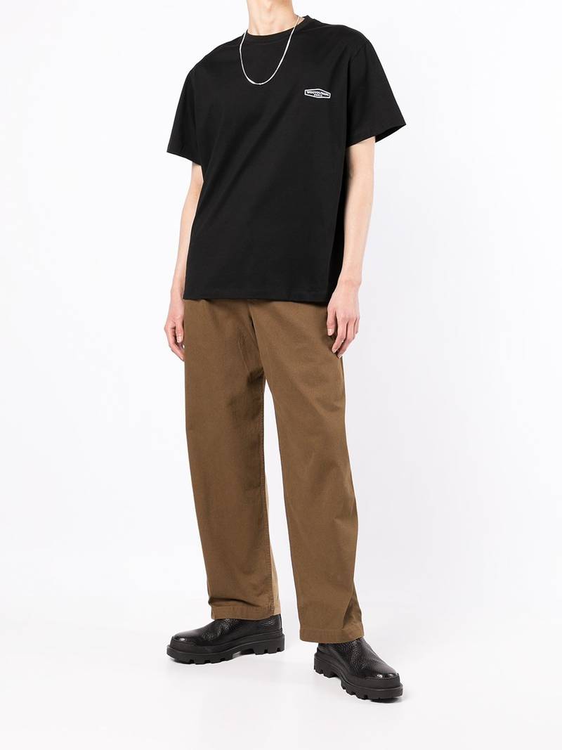 Wooyoungmi logo-embroidered cotton T-shirt outlook