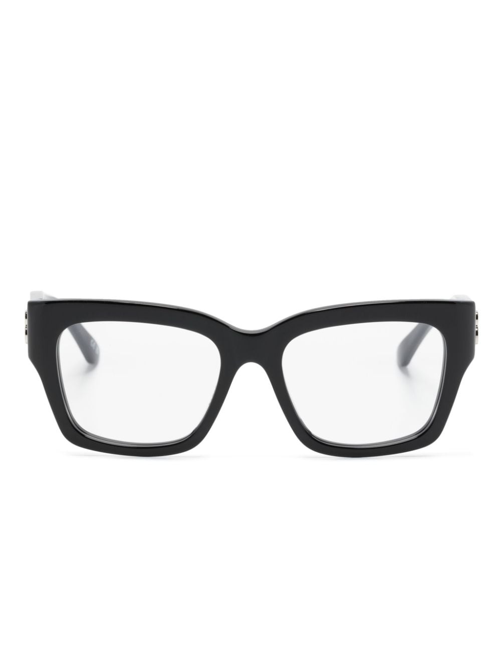 logo-plaque square-lenses glasses - 1