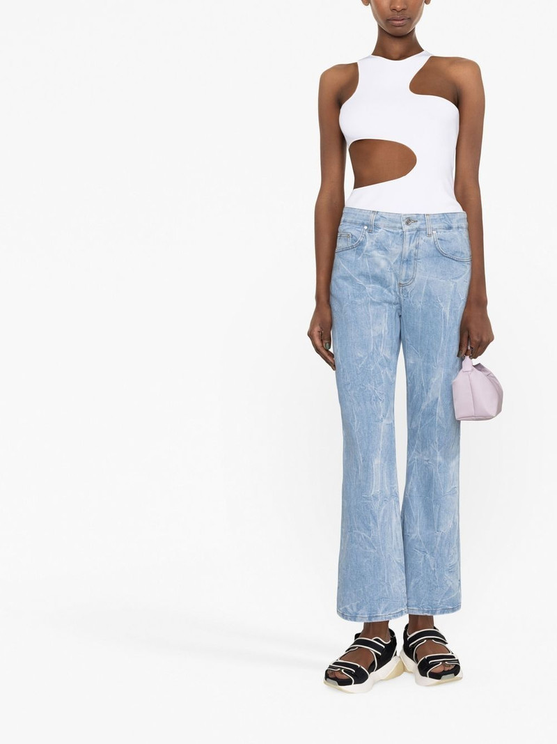 Stella McCartney logo-patch denim jeans outlook