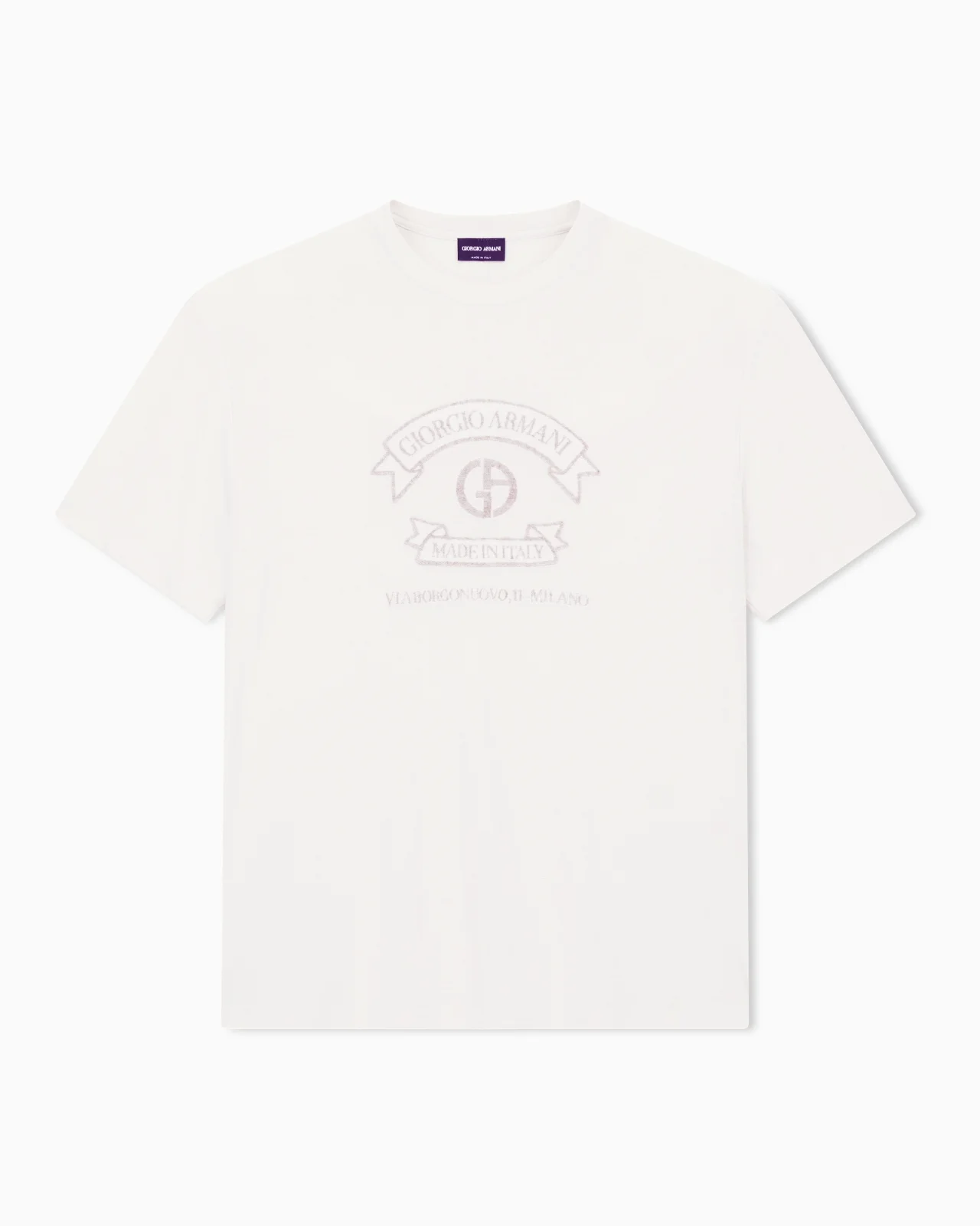 JERSEY CREW-NECK T-SHIRT WITH LOGO - 1