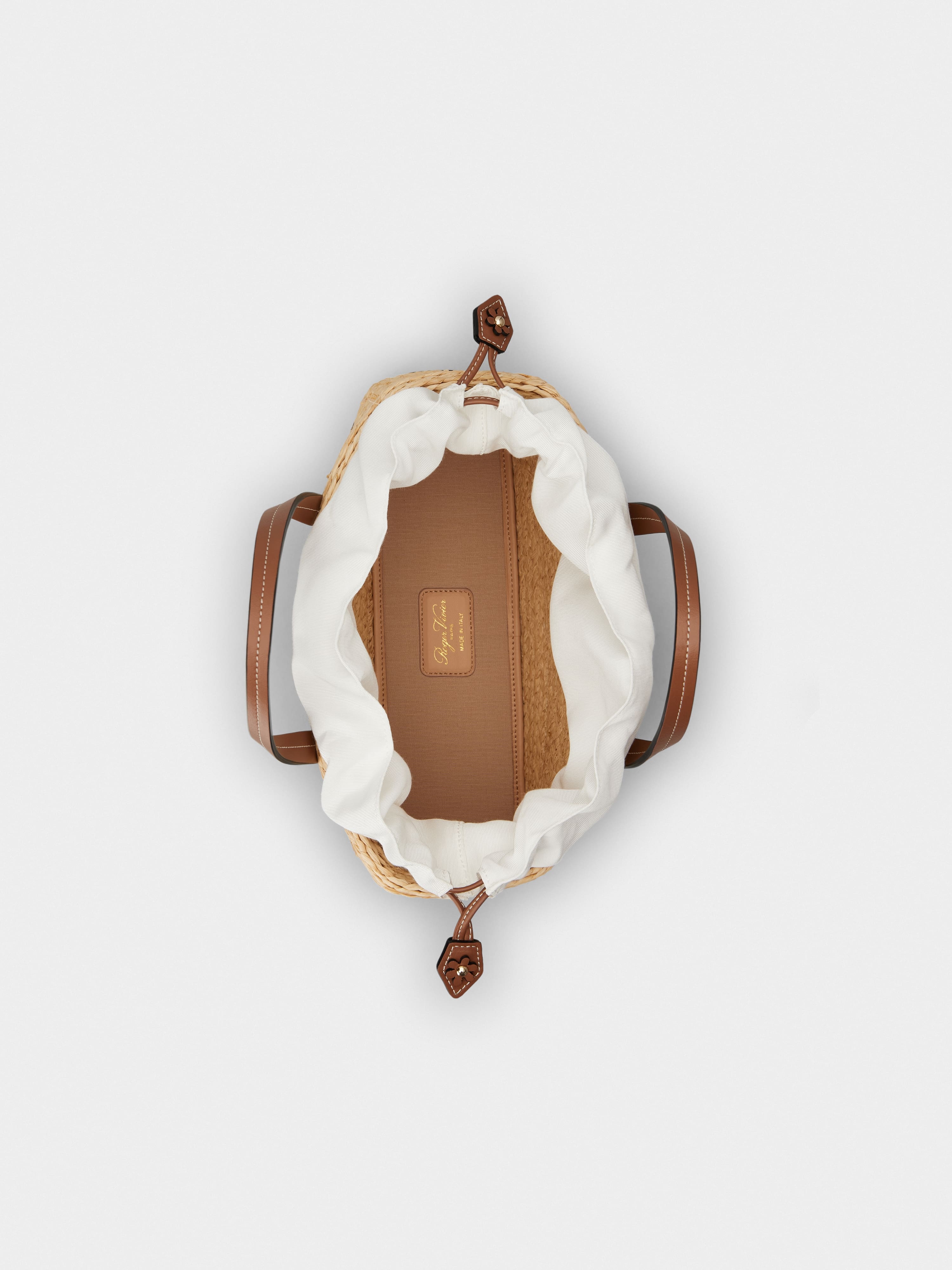 Viv' Skate Small Shopping Bag in raffia - 6