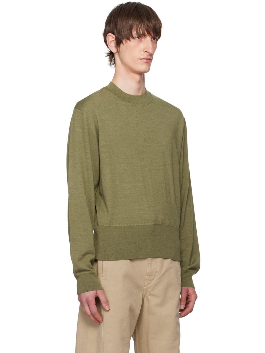 Green Mock Neck Sweater - 2