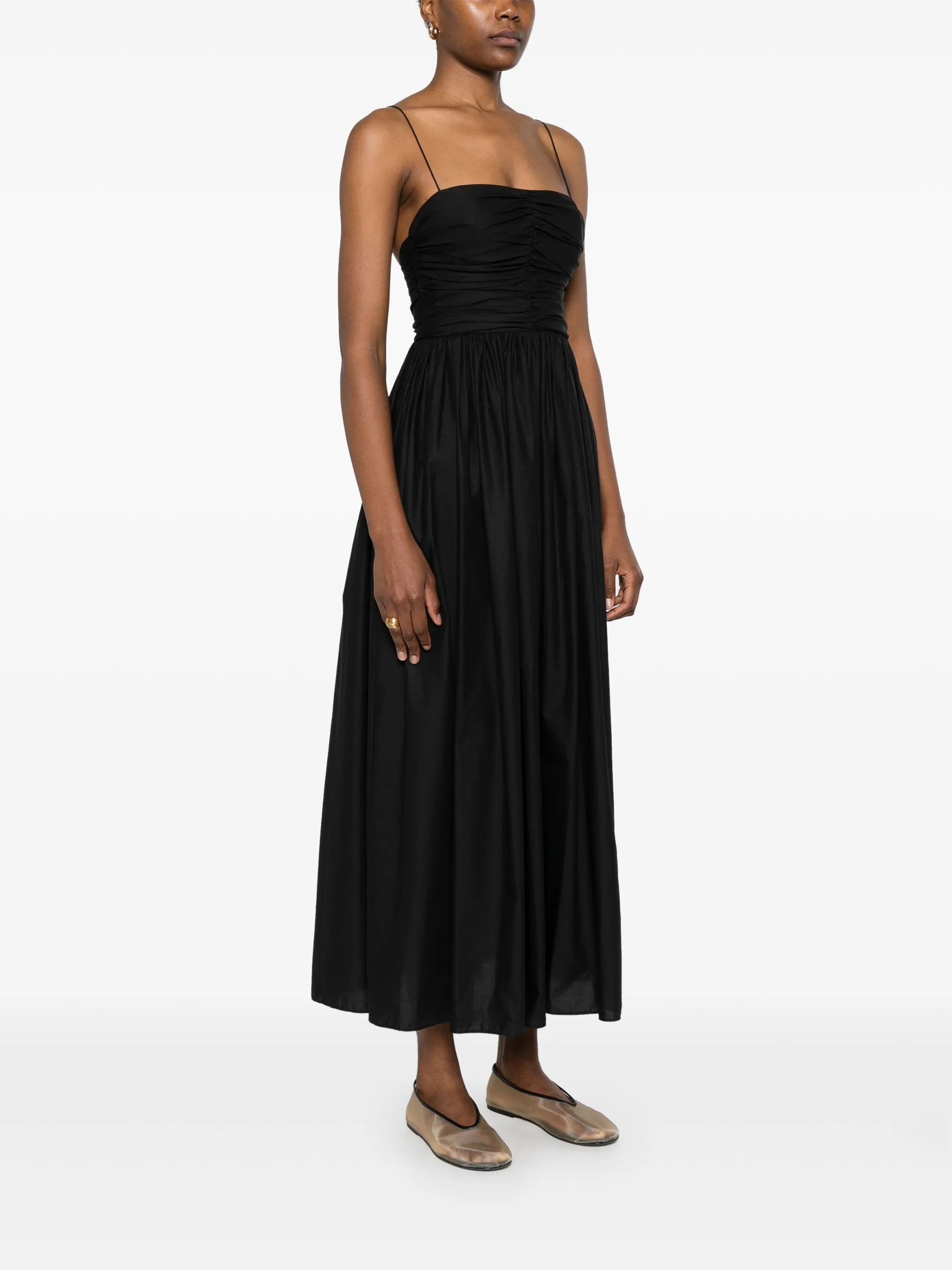 gathered maxi dress - 3