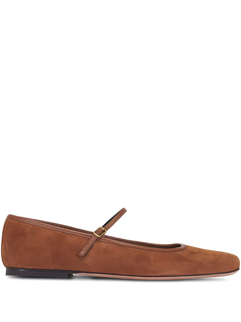 Ellie buckled suede ballet flats - 1