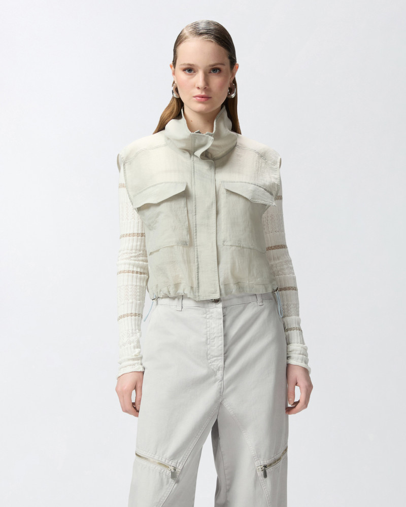 PINKO LIGHT SLEEVELESS VEST outlook