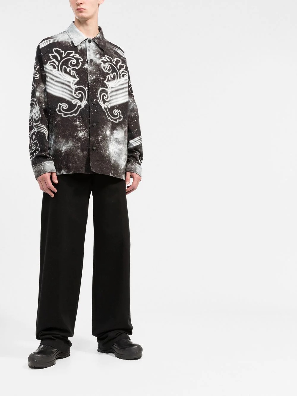 Space Couture-print long-sleeved shirt - 2