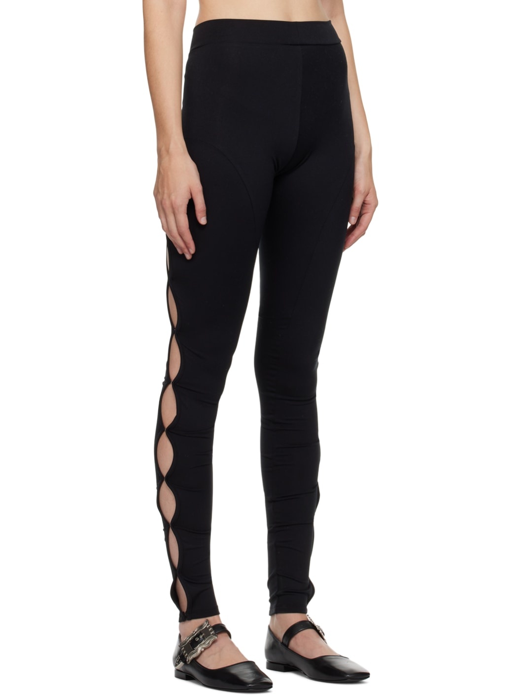 Black Vented Leggings - 2